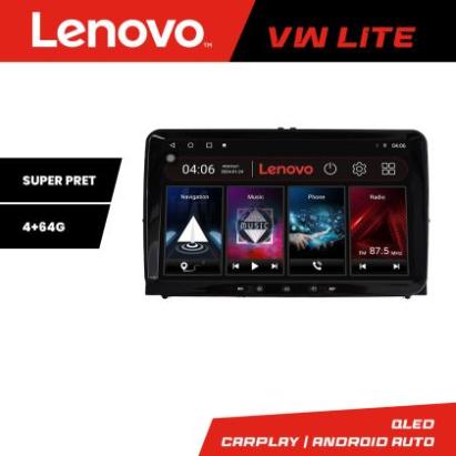 Navigatie dedicata VW Skoda Seat Lenovo VW Lite ecran 9" Qled Android 4 core 4+64 Wifi radio usb BT GPS carplay android auto CarStore Technology