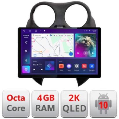 Navigatie dedicata Edonav Nissan Micra 2010-2014, Ecran 2K QLED 13",Octacore,4Gb RAM,32Gb Hdd,4G,360,DSP,Carplay,Bluetooth CarStore Technology