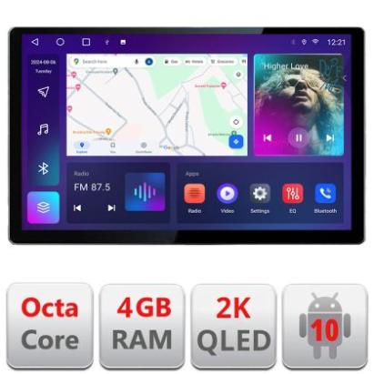Navigatie dedicata Fiat 500L 2012-2017 N-500L Edonav ecran 13" 2K 8 si 128 Android Waze USB Navigatie 4G 360 Toslink Youtube Radio CarStore Technology