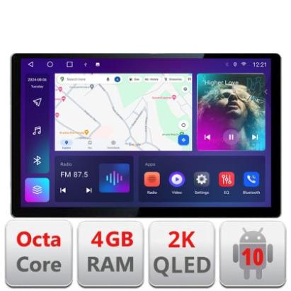 Navigatie dedicata Peugeot 508 N-5637 Edonav ecran 13" 2K 8 si 128 Android Waze USB Navigatie 4G 360 Toslink Youtube Radio KIT-563 CarStore Technology