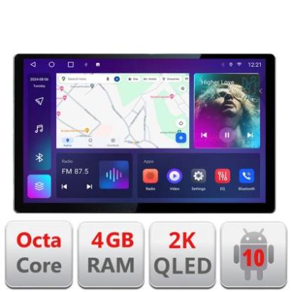 Navigatie dedicata VW Polo 2014- N-655 Edonav ecran 13" 2K 8 si 128 Android Waze USB Navigatie 4G 360 Toslink Youtube Radio KIT-65 CarStore Technology