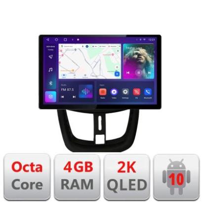 Navigatie dedicata Peugeot 207 N-PE01 Edonav ecran 13" 2K 8 si 128 Android Waze USB Navigatie 4G 360 Toslink Youtube Radio KIT-PE0 CarStore Technology