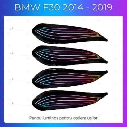 Lumini Ambientale BMW Seria 3 2014-2019 dedicat panou cotiera control telefon sau sistem original CarStore Technology