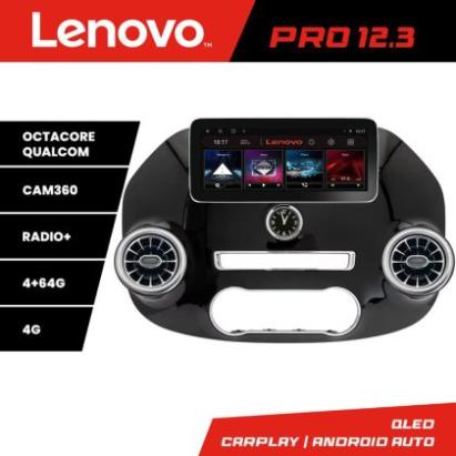 Navigatie Mercedes Vito 2016- format V Klass Lenovo PRO ecran 12.3 4+64 DSP 4G internet DSP Fibra optica CarStore Technology