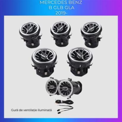 Lumini ambientale Mercedes W247-02+08 2019-2025 dedicat ventilatoare iluminate control telefon sau sistem original CarStore Technology