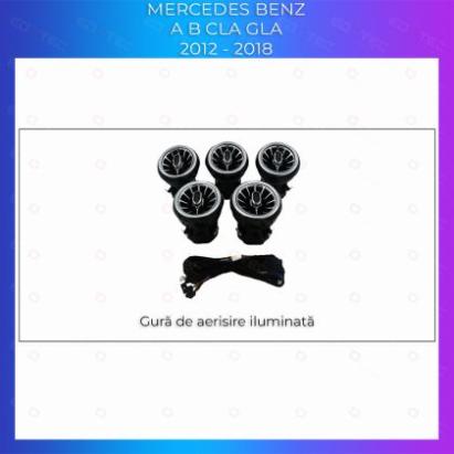 Lumini ambientale Mercedes VENTS dedicat ventilator iluminat control telefon sau sistem original CarStore Technology