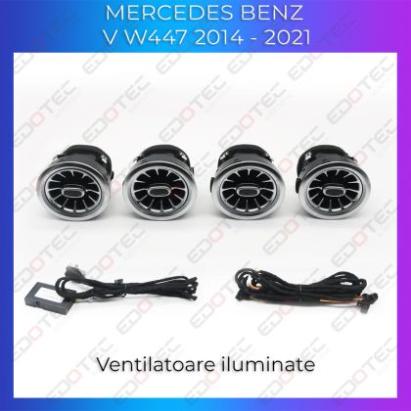 Lumini ambientale Mercedes W447-01 2014-2021 dedicat ventilator iluminat control telefon sau sistem original CarStore Technology