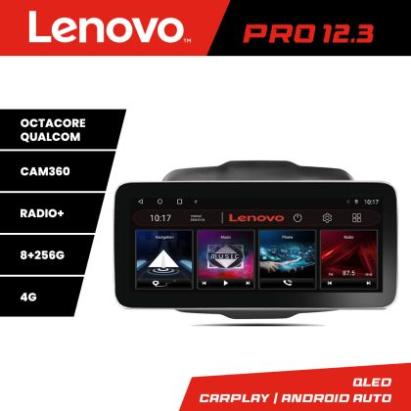 Navigatie Jeep Renegade K-500 Lenovo PRO 8+256 12.3 inch qled android 4G DSP gps internet  8Core CarStore Technology