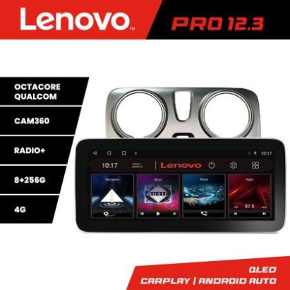 Navigatie Dacia Dokker Lenovo PRO 8+256 12.3 inch qled android 4G DSP gps internet  8Core CarStore Technology