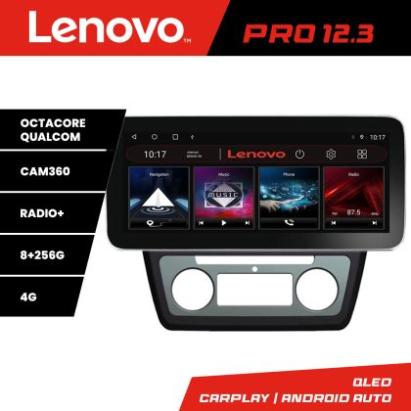 Navigatie Skoda Yeti 2009-2014 K-YETI Lenovo PRO 8+256 12.3 inch qled android 4G DSP gps internet CarStore Technology