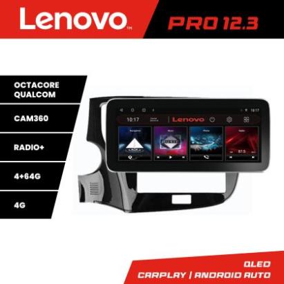 Navigatie Mitsubishi Outlander 2014- K-1230 Lenovo PRO 4+64 12.3 inch qled android 4G DSP gps internet CarStore Technology
