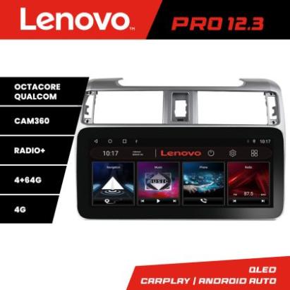 Navigatie Toyota 4runner 2009-2019 Lenovo PRO 4+64 12.3 inch qled android 4G DSP gps internet  KIT-4runner CarStore Technology