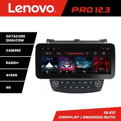 Navigatie Honda Accord 2004-2008 K-accord Lenovo PRO 4+64 12.3 inch qled android 4G DSP gps internet  Q CarStore Technology