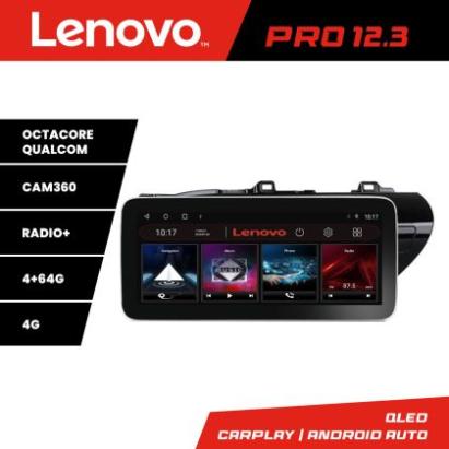 Navigatie TOYOTA Hilux 2016- K-TY59 Lenovo PRO 4+64 12.3 inch qled android 4G DSP gps internet  Co CarStore Technology