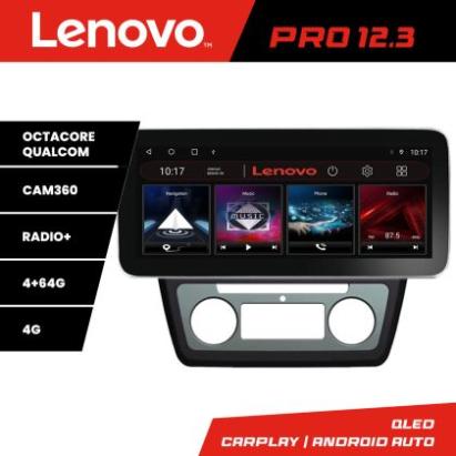 Navigatie Skoda Yeti 2009-2014 K-YETI Lenovo PRO 4+64 12.3 inch qled android 4G DSP gps internet CarStore Technology