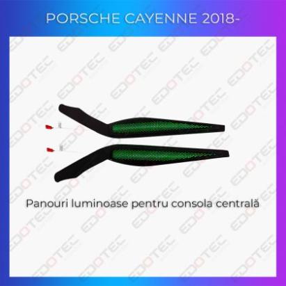 Lumini ambientale Porsche 2018-  trim pentru consola centrală control telefon sau sistem original CarStore Technology
