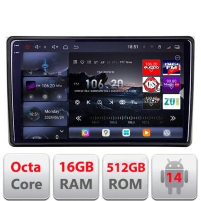 Navigatie Audi A4 B6, A4 B7 2001-2007  Edotec Kit-050 8 core QLED 2K 16+512 360 Android Waze USB Navigatie Internet Youtube Radio CarStore Technology