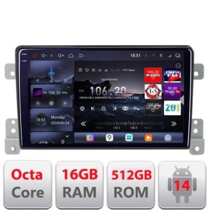 Navigatie Suzuki Grand Vitara Old 2005-2014  Edotec Kit-053 8 core QLED 2K 16+512 360 Android Waze USB Navigatie Internet Youtube Radio CarStore Technology