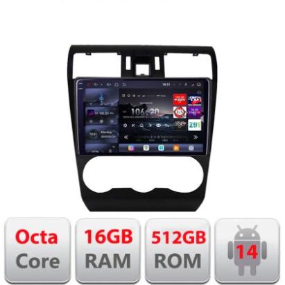 Navigatie Subaru Subaru Forester Impreza XV 2011-2016 Edotec Kit-062 8 core QLED 2K 16+512 360 Android Waze USB Navigatie Internet Youtube Radio CarStore Technology