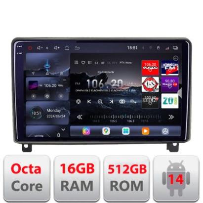 Navigatie Peugeot 407 2004-2011 8 core QLED 2K 16+512 360  Android Waze USB Navigatie Internet Youtube Radio Edotec CarStore Technology