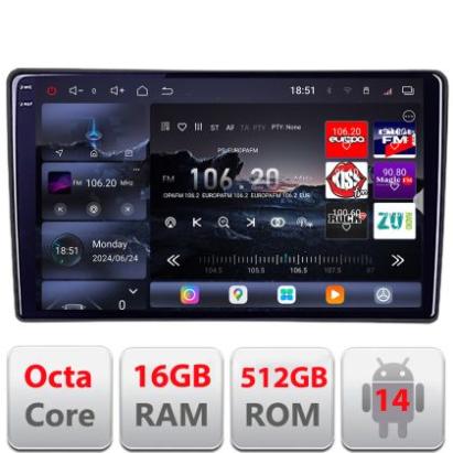 Navigatie Toyota Auris 2007-2013 Edotec Kit-auris-2013 8 core QLED 2K 16+512 360 Android Waze USB Navigatie Internet Youtube Radio CarStore Technology