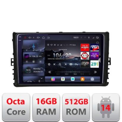 Navigatie Toyota Auris Corolla 2017-2018 Edotec Kit-auris-2017 8 core QLED 2K 16+512 360 Android Waze USB Navigatie Internet Youtube Radio CarStore Technology
