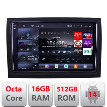 Navigatie Fiat ducato 2006- Edotec Kit-DUCATO 8 core QLED 2K 16+512 360 Android Waze USB Navigatie Internet Youtube Radio v1 CarStore Technology
