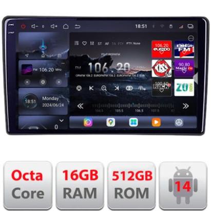 Navigatie Eclipse Cross 2019- Edotec Kit-eclipse 8 core QLED 2K 16+512 360 Android Waze USB Navigatie Internet Youtube Radio CarStore Technology