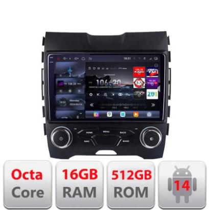 Navigatie Ford Edge 2015-2021 midline Edotec Kit-edge-mid 8 core QLED 2K 16+512 360 Android Waze USB Navigatie Internet Youtube Radio CarStore Technology