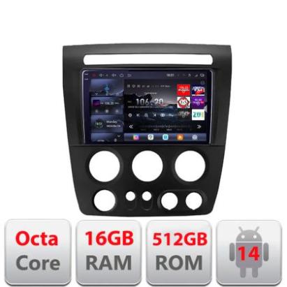 Navigatie Hummer H3 2005-2011 8 core QLED 2K 16+512 360  Android Waze USB Navigatie Internet Youtube Radio Edotec CarStore Technology