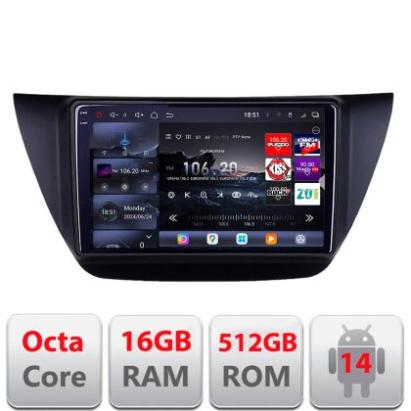 Navigatie Mitubishi Lancer 2001-2007 Edotec Kit-LANCER07 8 core QLED 2K 16+512 360 Android Waze USB Navigatie Internet Youtube Radio CarStore Technology