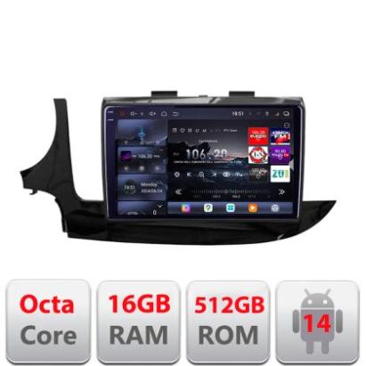 Navigatie Opel Mokka 2016- Edotec Kit-MOKKA2 8 core QLED 2K 16+512 360 Android Waze USB Navigatie Internet Youtube Radio CarStore Technology