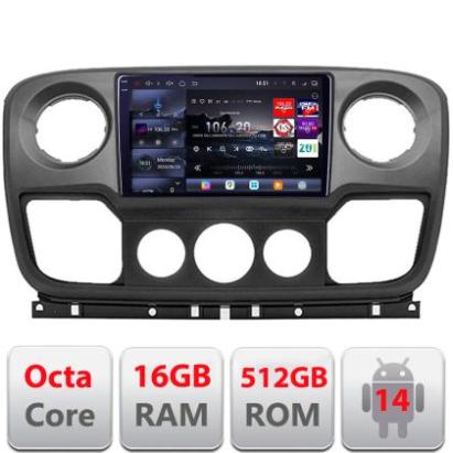 Navigatie Opel Movano, Renault Master 2010-2021 Android radio gps internet 8 core QLED 2K 16+512 360GB  Edotec V2 CarStore Technology