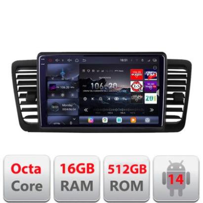 Navigatie Subaru Outback Legacy 2004-2009 Edotec Kit-SU02 8 core QLED 2K 16+512 360 Android Waze USB Navigatie Internet Youtube Radio CarStore Technology