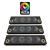Cutie de difuzoare iluminate Phonix Gold 1700W ieșire SPL 2 x 4 OHM 4 x difuzoare midrange 2 x tweetere pro audio CarStore Technology