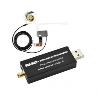 Adaptor modul de antena DAB/ DAB+ INOVA®, extern tip USB, transmisii radio inalta calitate, compatibilitate navigatii Android CarStore Technology