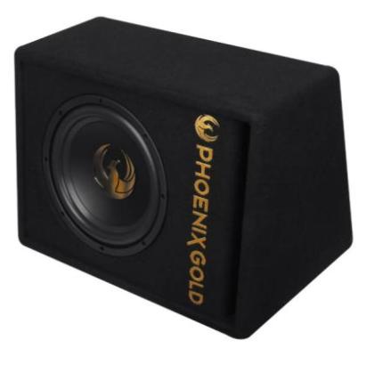 Subwoofer activ Z12AB Phoenix Gold, 12 inch, 250W RMS, max 500W, kit de cabluri incluse CarStore Technology