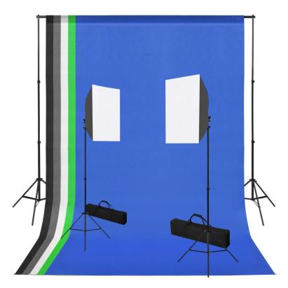 Kit studio foto cu lumini modelatoare și fundaluri GartenMobel Dekor