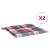 Perne de scaun model carouri, 2 buc., 40x40x3 cm, textil Oxford GartenMobel Dekor