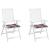 Perne de scaun model carouri, 2 buc., 40x40x3 cm, textil Oxford GartenMobel Dekor