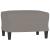 Canapea cu 3 locuri și taburet, taupe, 180 cm, material textil GartenMobel Dekor
