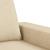 Canapea cu 3 locuri cu taburet, crem, 180 cm, material textil GartenMobel Dekor