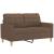 Set de canapele cu perne, 4 piese, maro, textil GartenMobel Dekor