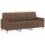 Set de canapele cu perne, 3 piese, maro, textil GartenMobel Dekor