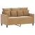 Set de canapele cu perne, 4 piese, maro, catifea GartenMobel Dekor
