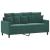 Set de canapele cu perne, 3 piese, verde închis, catifea GartenMobel Dekor