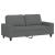 Set de canapele, 3 piese, gri închis, textil GartenMobel Dekor