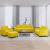 Set de canapele, 4 piese, galben, catifea GartenMobel Dekor