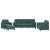 Set canapea cu perne, 4 piese, verde închis, catifea GartenMobel Dekor