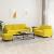 Set de canapele cu perne, 3 piese, galben, catifea GartenMobel Dekor